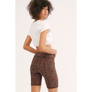 Free People Pants - Free People Lucky Strike Leopard Biker Shorts Free People Pants - Free People Lucky Strike Leopard Biker Shorts
